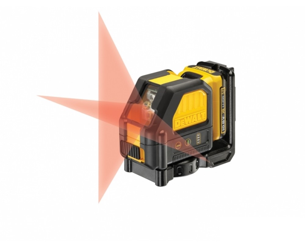 DCE088D1R DeWALT Aku křížový laser 10,8Volt 2,0Ah Červený Paprsek