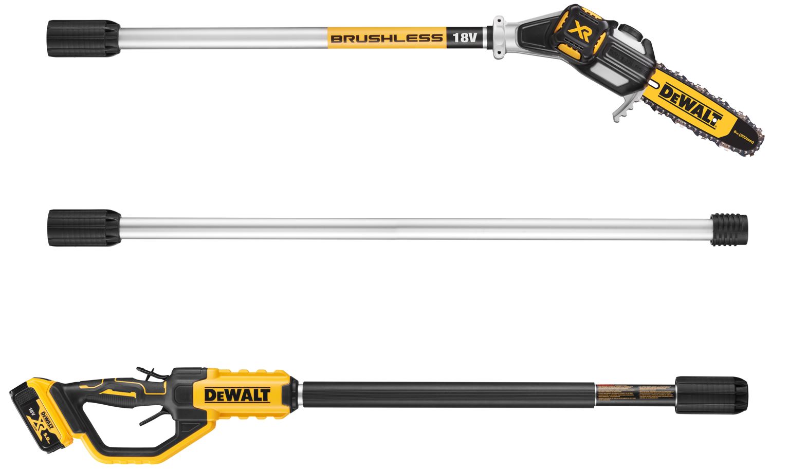 DCMPS567P1 DEWALT 18V XR BEZUHLÍKOVÁ PROŘEZÁVACÍ PILA, 1 X 5,0 AH BATERIE, NABÍJEČKA
