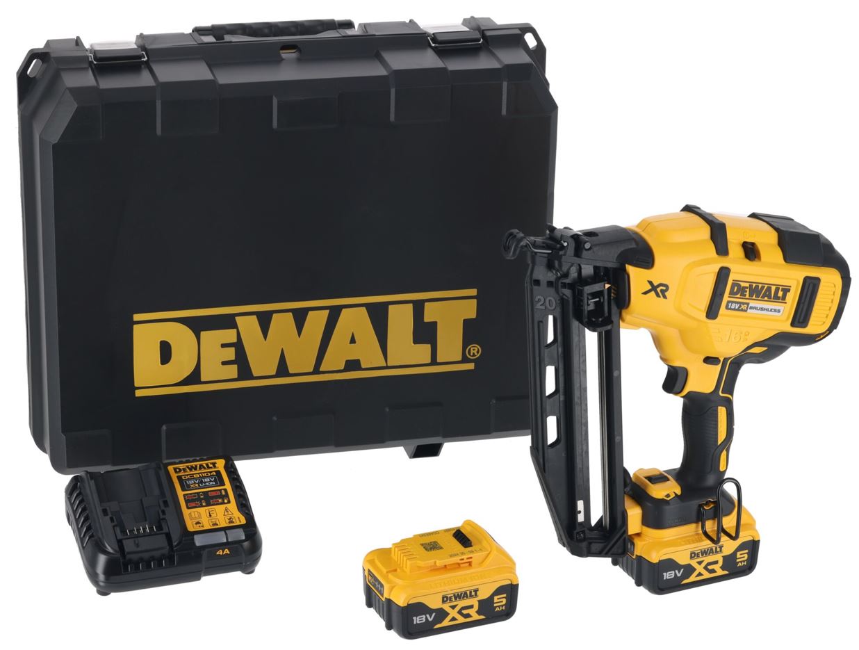 DCN660P2 DeWALT Bezuhlíková nastřelovací pistole 18VOLT, 2 X 5,0 Ah BATERIE XR LI-ION, 32-63mm