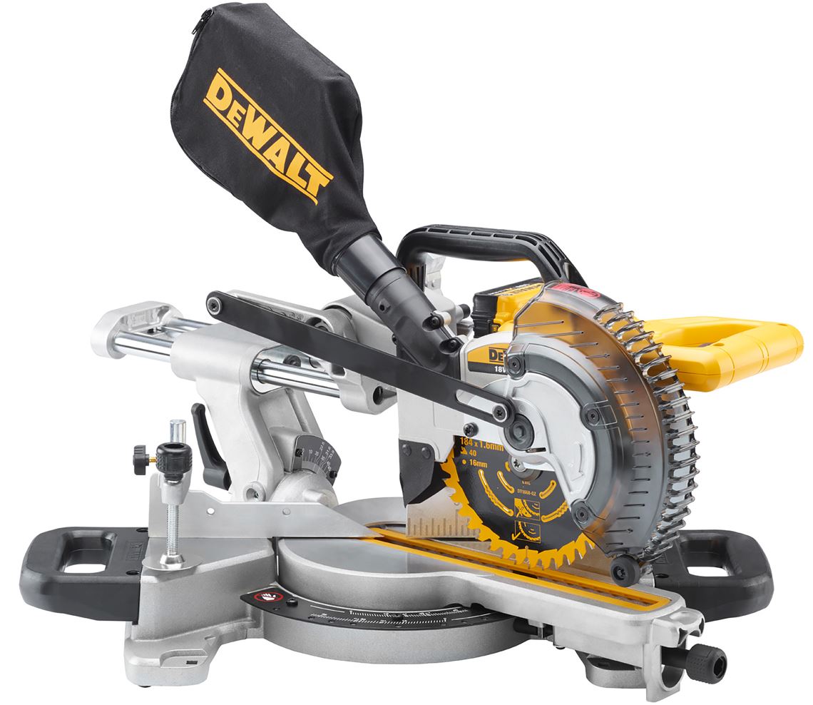 DCS365N DeWALT 18 VOLT AKU POKOSOVÁ PILA 184mm, BEZ BATERIE A NABÍJEČKY