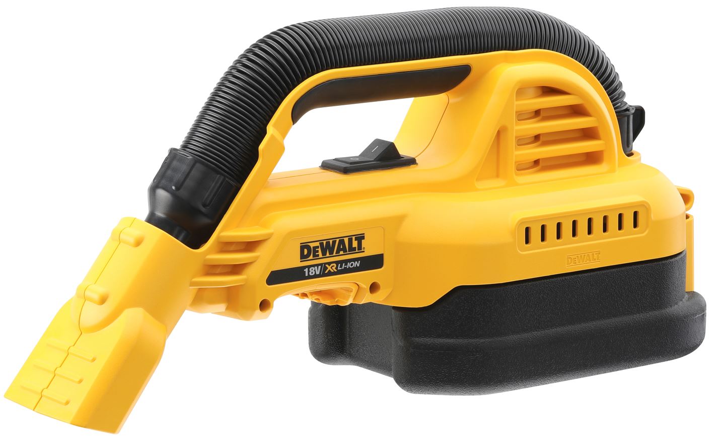DCV517N DEWALT 18VOLT AKU VYSAVAČ PRO MOKRÉ I SUCHÉ VYSÁVÁNÍ , BEZ BATERIE A NABÍJEČKY, V KARTONU