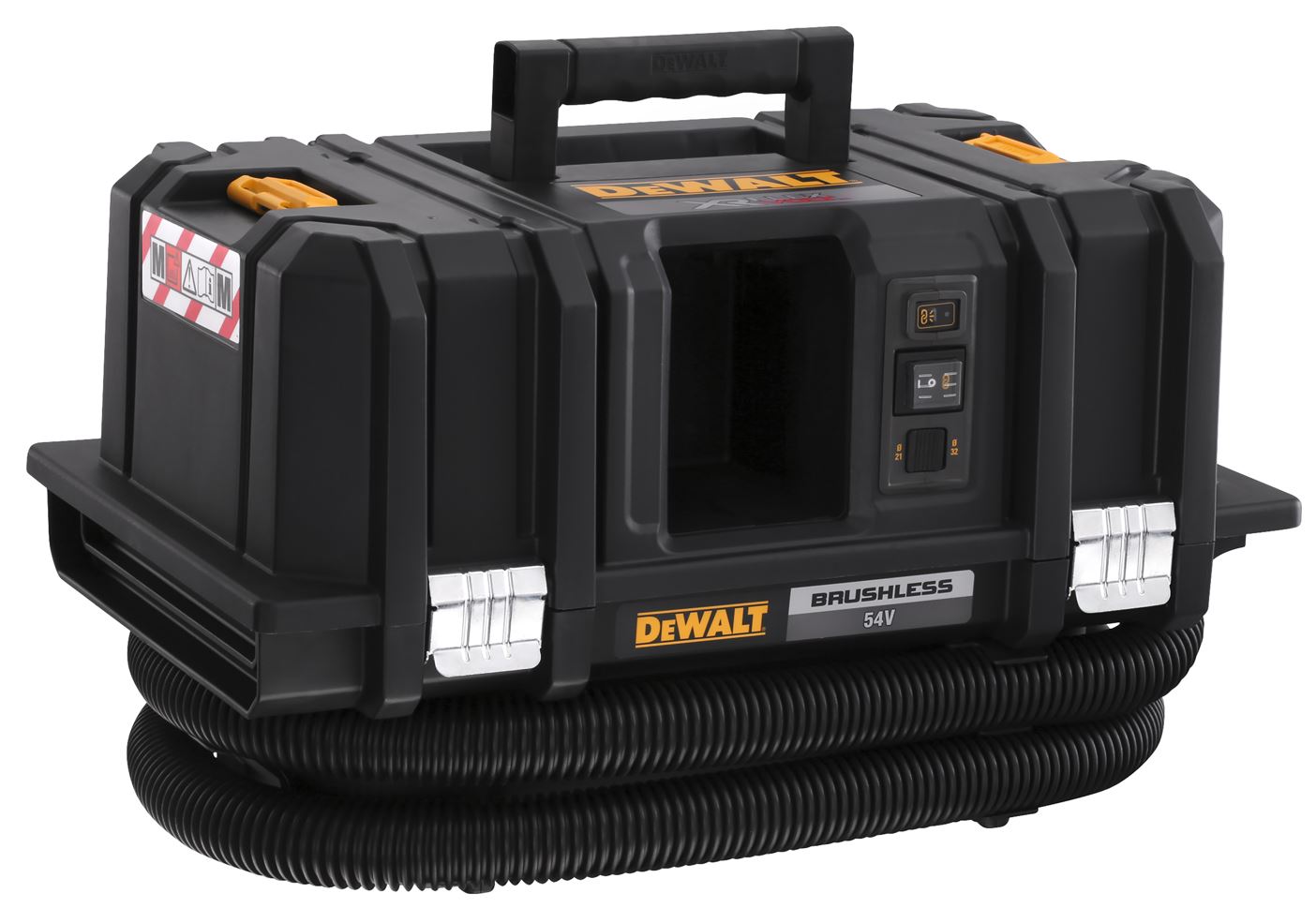 DCV586MN DEWALT FLEXVOLT 54V AKU VYSAVAČ TŘÍDY M, DÁLKOVÉ OVLÁDÁNÍ, BEZ BATERIE A NABÍJEČKY V KARTONOVÉ KRABICI