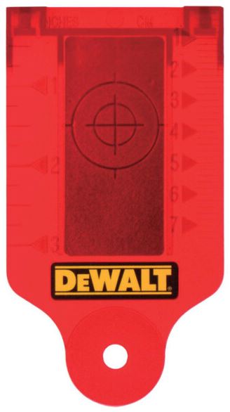 DE0730 DEWALT ZAMĚŘOVACÍ KARTA PRO ČERVENÉ LASERY