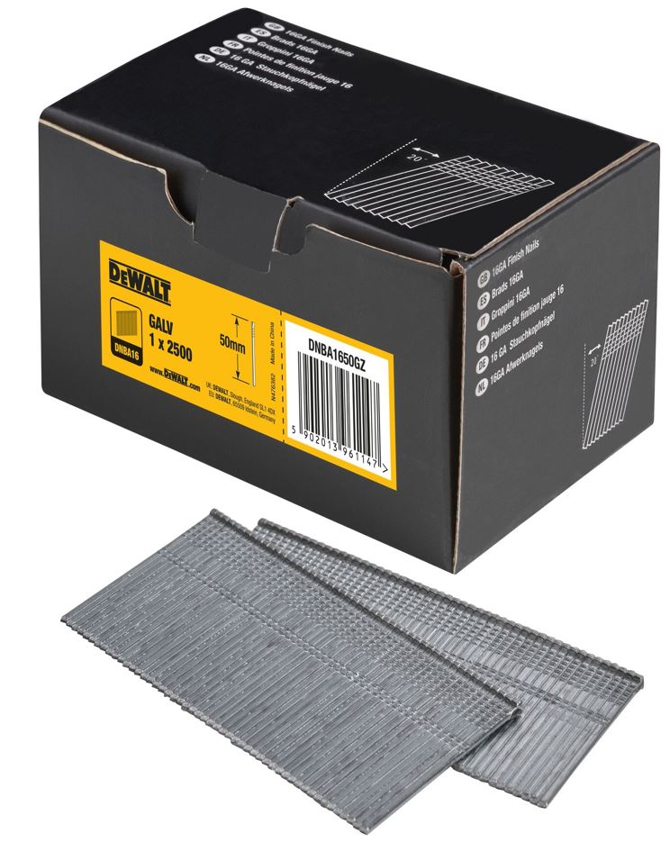 DNBA1650GZ DeWALT hřebíky délky 50mm - pozink - pro DCN660 hřebíkovačku