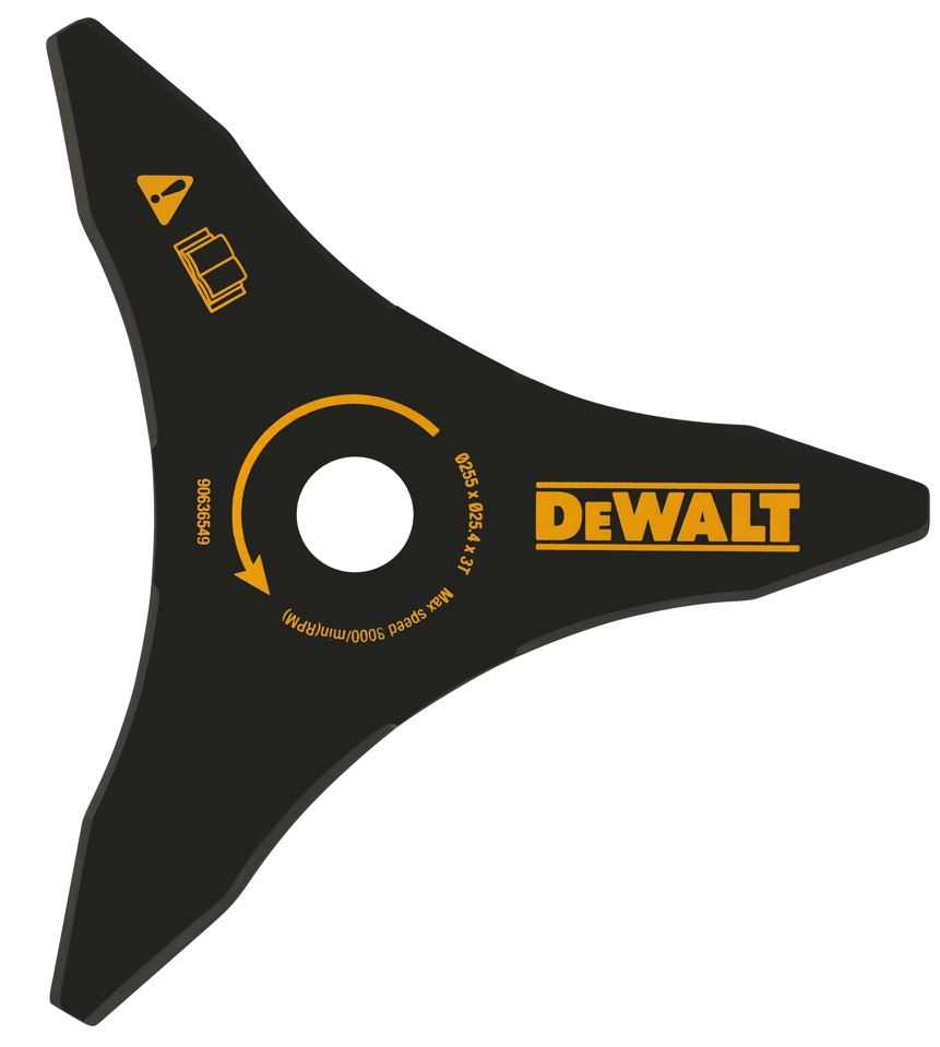 DT20653 DEWALT NŮŽ SE TŘEMI OSTŘÍMI NA VYSOKOU TRÁVU A KŘOVÍ