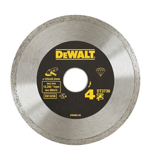 DT3736 DEWALT DIAMANTOVÝ LASER KOTOUČ 125 X 22,2MM NA OBKLADY A DLAŽBU