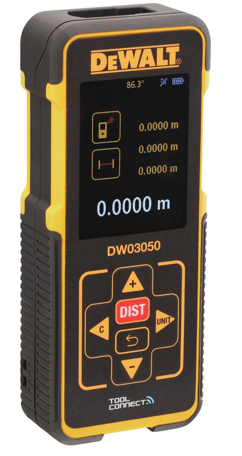 DW03050 DEWALT LASEROVÝ MĚŘIČ VZDÁLENOSTI S DOSAHEM 50M