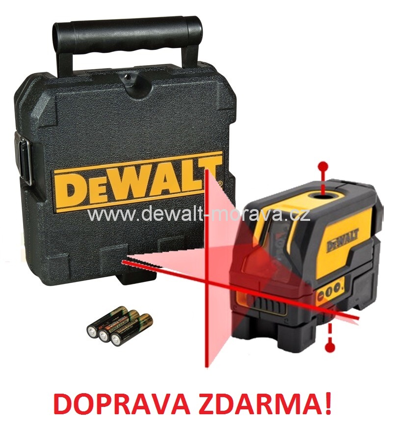 DW0822 DeWALT KŘÍŽOVÝ LASER + PAPRSEK OLOVNICE