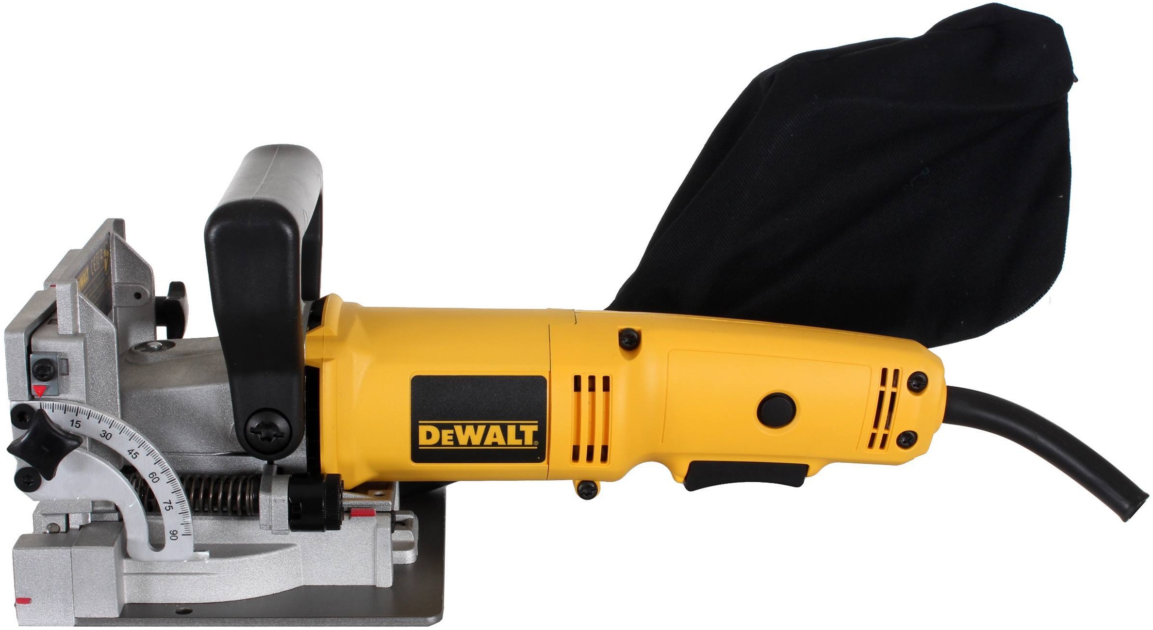 DW682K DeWALT LAMELOVACÍ FRÉZKA 600W, 20MM HLOUBKA FRÉZOVÁNÍ, KUFR