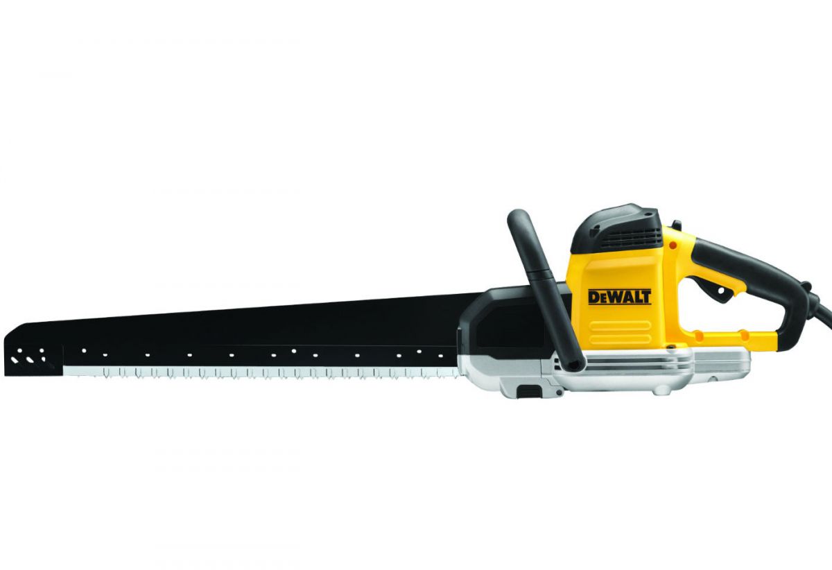DWE399 DeWALT ELEKTRICKÁ STAVEBNÍ PILA ALLIGATOR 430mm S PILOVÝMI LISTY PRO ŘEZÁNÍ LEHČENÝCH BETONŮ-PÓROBETONŮ YTONG, PORFIX
