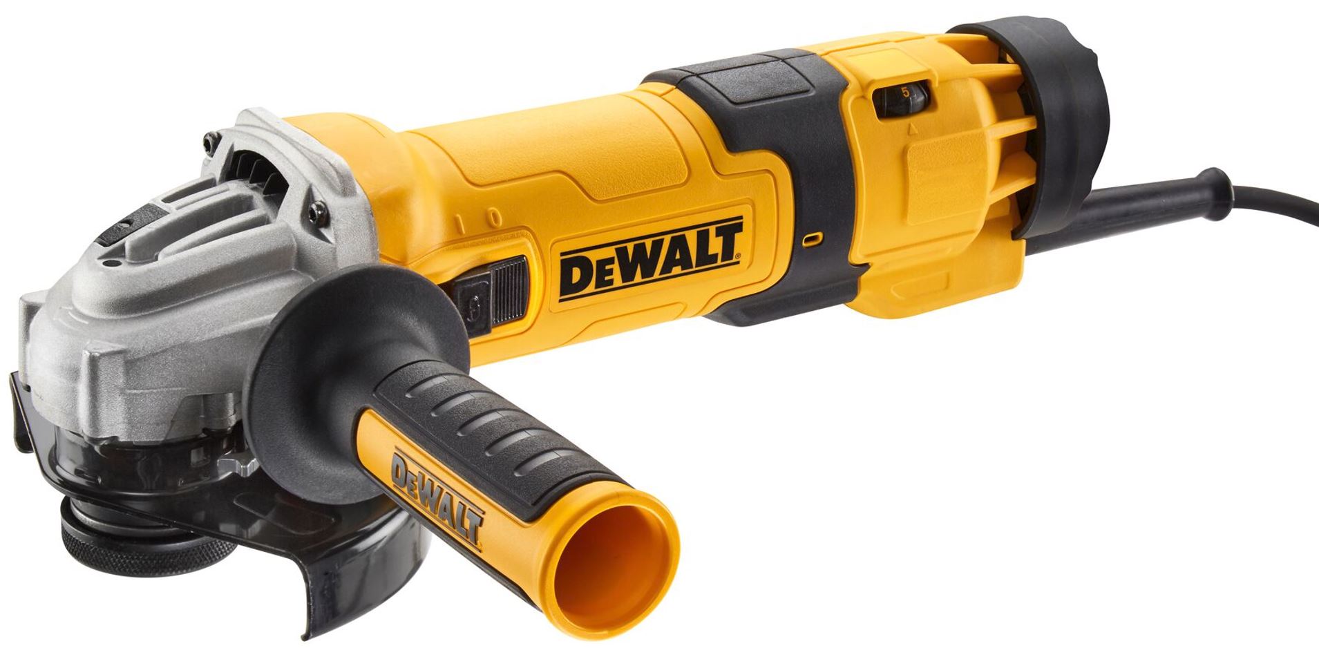 DWE4257 DEWALT ÚHLOVÁ BRUSKA 125MM S REGULACÍ OTÁČEK, 1 500W