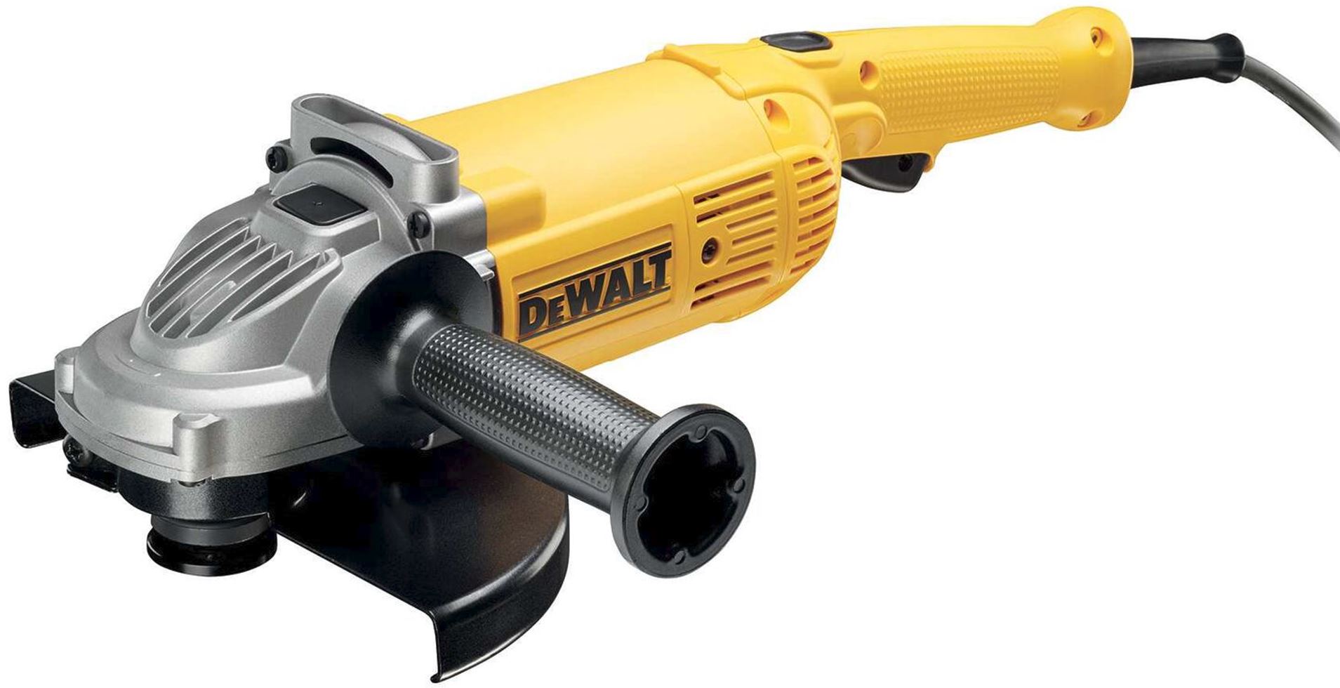 DWE494 DEWALT ÚHLOVÁ BRUSKA 230MM, 2200W, S PLYNULÝM ROZBĚHEM A BEZNAPĚŤOVÝM SPÍNAČEM