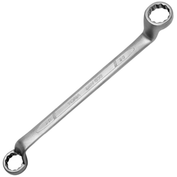 E113326 TONA EXPERT VYHNUTÝ, OČKOVÝ KLÍČ 16/17 mm 12-TIHRAN DIN 838