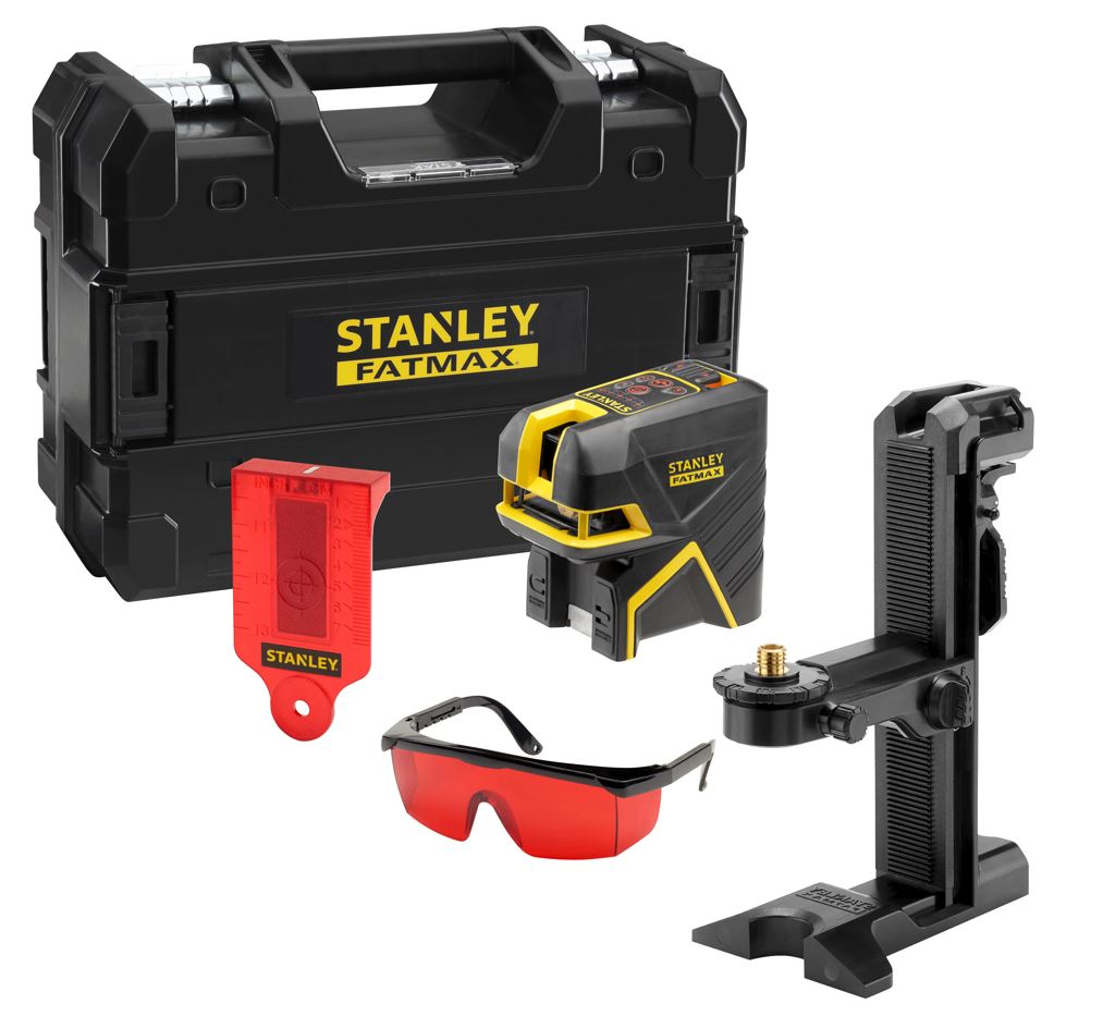 FMHT1-77414 STANLEY FATMAX ČERVENÝ, 2BODOVÝ LASER, OLOVNICE + 2LINKOVÝ KŘÍŽ