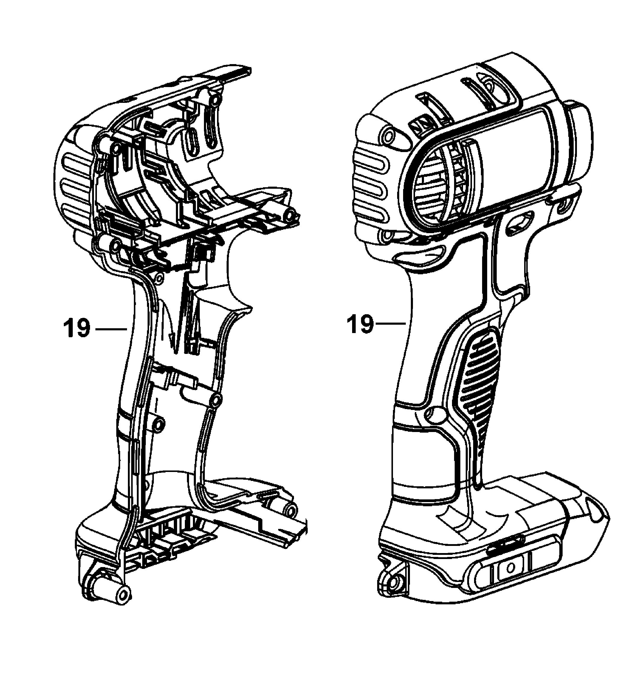 N319340 DEWALT NÁHRADNÍ VNĚJŠÍ KRYT PRO AKU RÁZOVÝ UTAHOVÁK 1/2