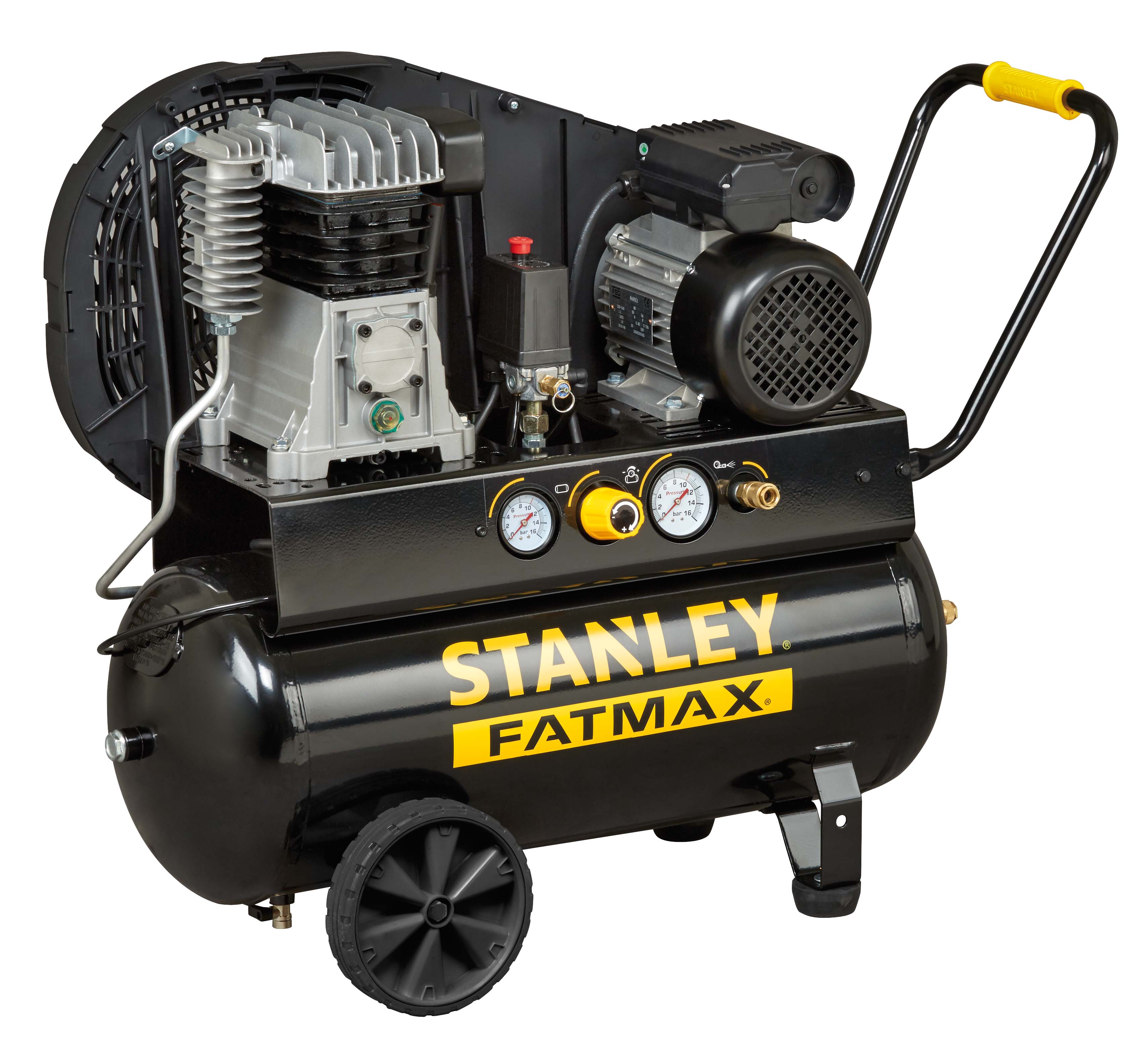 STANLEY B 255/10/50 Kompresor 2válcový, řemenový, olejový, PROFI, s nádrží 50L a tlakem 10Bar