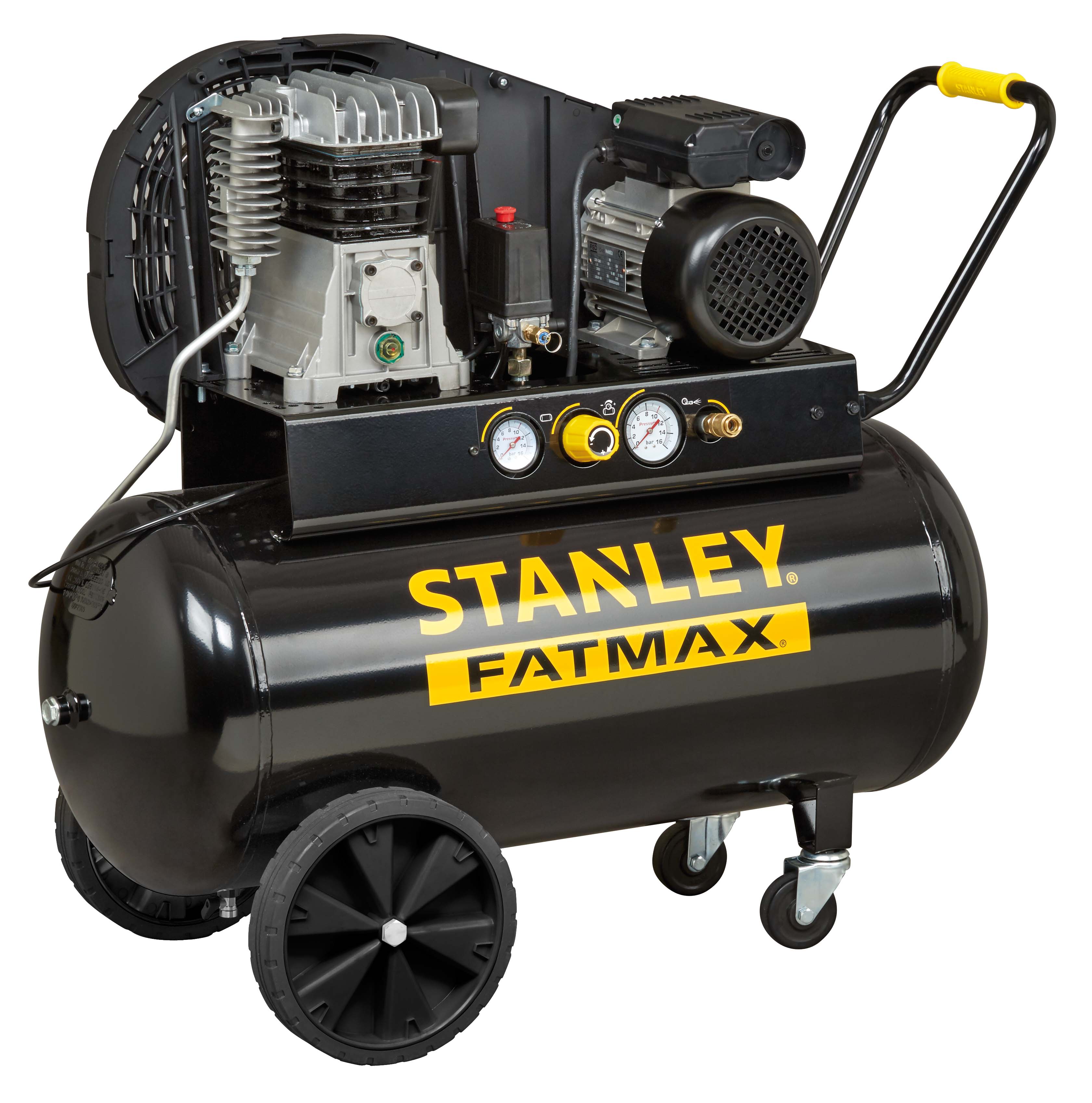 STANLEY B 350/10/100 Kompresor 2válcový, řemenový, olejový, PROFI, s nádrží 100L a tlakem 10Bar