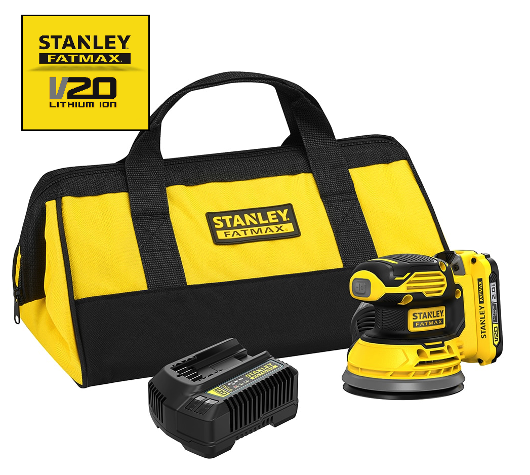 Stanley SFMCW220D1S-QW 18 V STANLEY® FATMAX® V20 AKU EXCENTRICKÁ BRUSKA