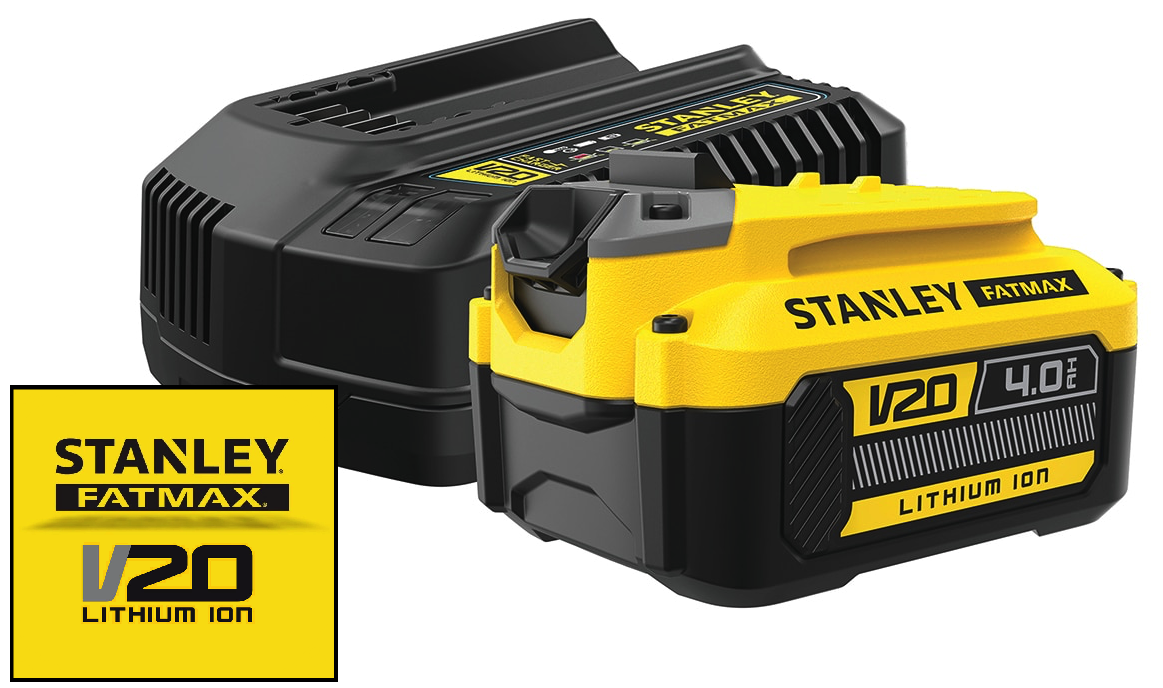 SFMCB14M1-QW 18V STANLEY FATMAX V20 STARTOVACÍ SADA 4,0AH