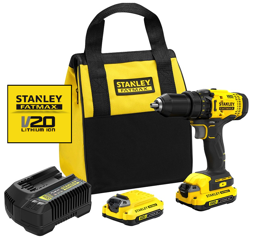 SFMCD700C2S-QW 18 V STANLEY FATMAX V20 DVOURYCHLOSTNÍ AKU-VRTAČKA