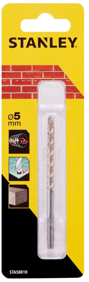 STA58010 STANLEY PŘESNÝ VRTÁK DO ZDIVA Ø 5,0 X 85/50 MM