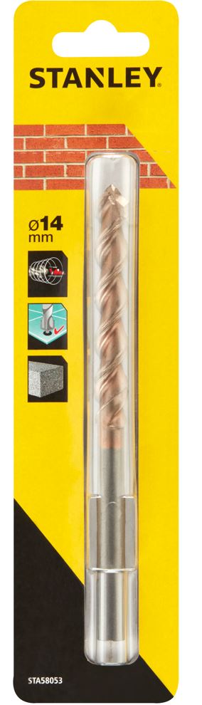 STA58053 STANLEY PŘESNÝ VRTÁK DO ZDIVA Ø 14,0 X 150/80 MM