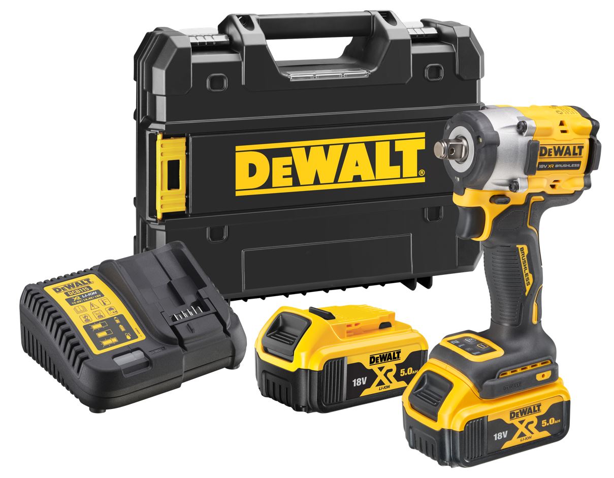 DCF921P2T DEWALT 18V AKU BEZUHLÍKOVÝ RÁZOVÝ UTAHOVÁK 1/2