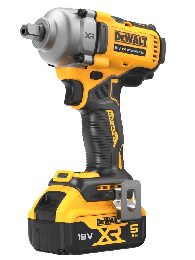 DCF892P2T DEWALT 18V AKU BEZUHLÍKOVÝ RÁZOVÝ UTAHOVÁK 1/2 , 813Nm , 2X BATERIE 5,0AH, NABÍJEČKA, KUFR T-STAK