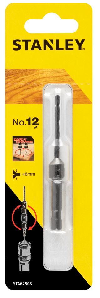 STA62508 STANLEY 12MM KUŽELOVÝ ZÁHLUBNÍK+VODÍCÍ BIT příslušenství k vrtačkám od výrobce Stanley STA62508 STANLEY 12MM KUŽELOVÝ ZÁHLUBNÍK+VODÍCÍ BIT