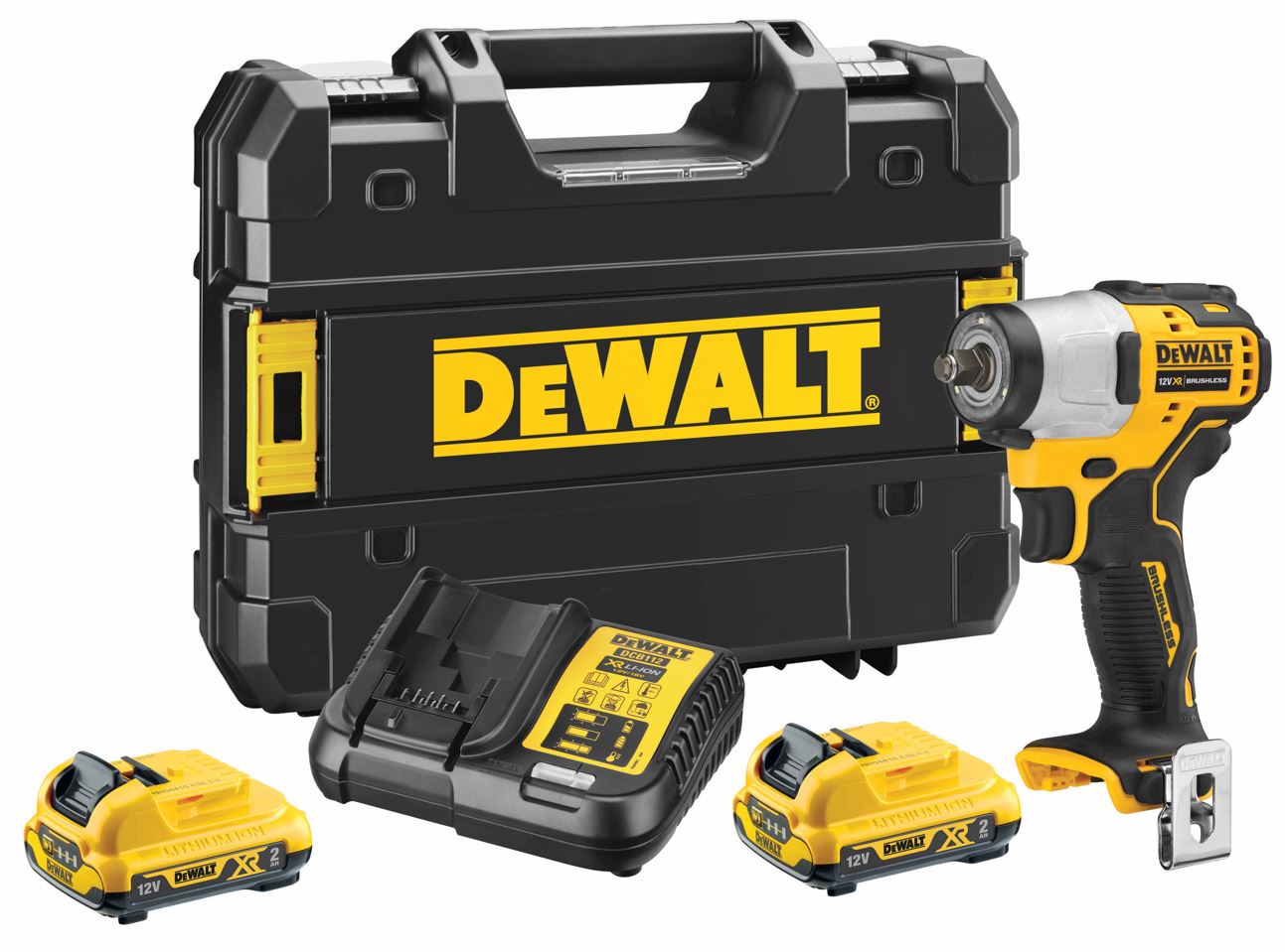 DCF902D2 DEWALT 12V AKU BEZUHLÍKOVÝ RÁZOVÝ UTAHOVÁK 3/8