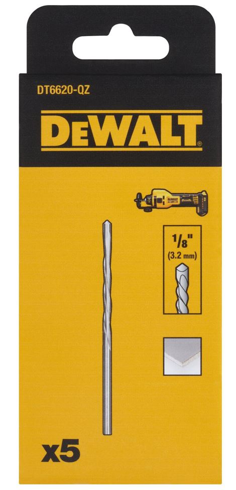 DT6620 DEWALT 1/8" ŘEZNÝ NÁSTROJ NA SÁDROKARTON, 5 KS