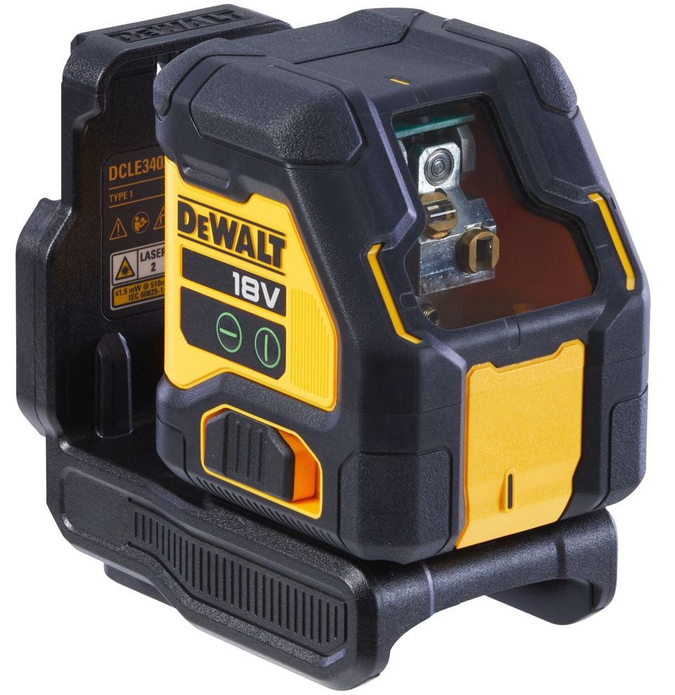 DCLE34021N DEWALT 18V ZELENÝ KŘÍŽOVÝ LASER, BEZ BATERIE A NABÍJEČKY, KUFR