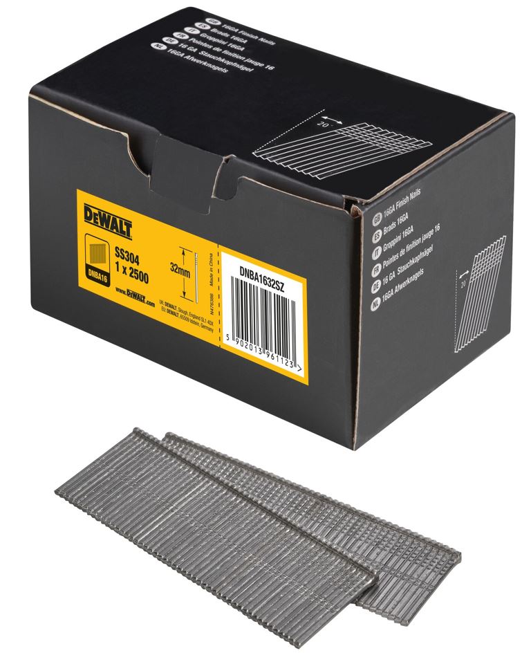 DNBA1632SZ DeWALT hřebíky délky 32mm - nerezové - pro DCN660 hřebíkovačku