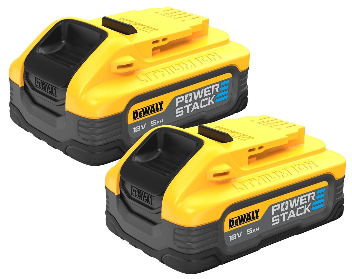 DCBP518H2 DEWALT 2 X POWERSTACK AKUMULÁTOR S KAPACITOU 5,0 AH