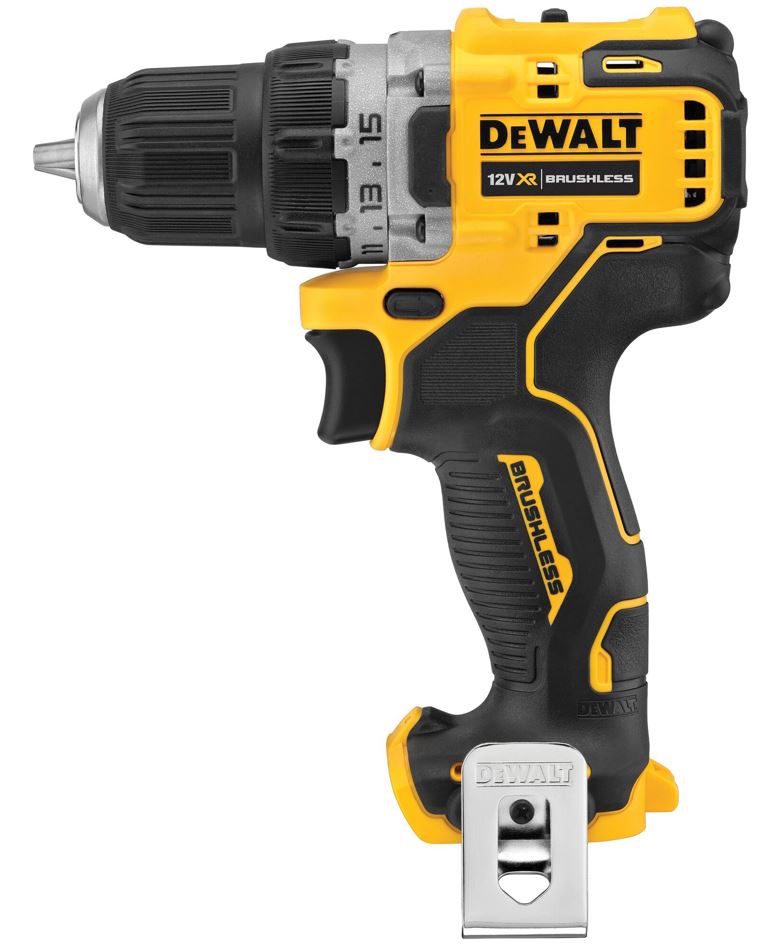 DCD701N DEWALT AKU 12 V BEZUHLÍKOVÁ VRTAČKA, BEZ BATERIE A NABÍJEČKY, KARTONOVÁ KRABICE