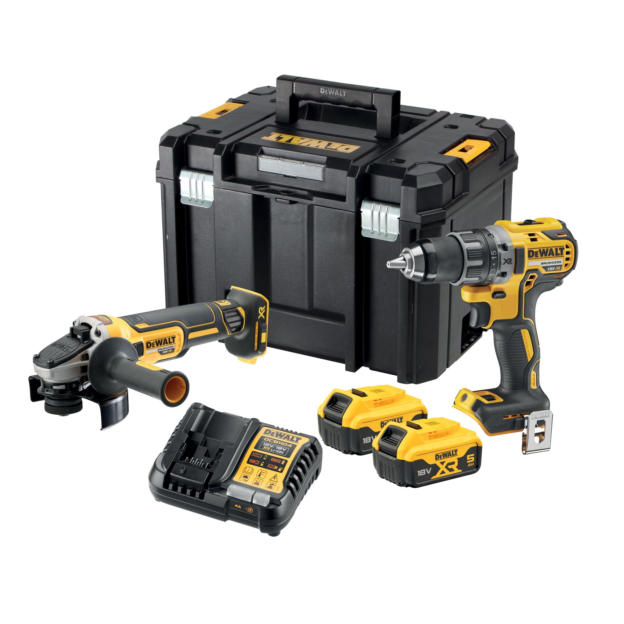 DCK2020P2T DEWALT 18V SADA BEZUHLÍKOVÉHO NÁŘADÍ