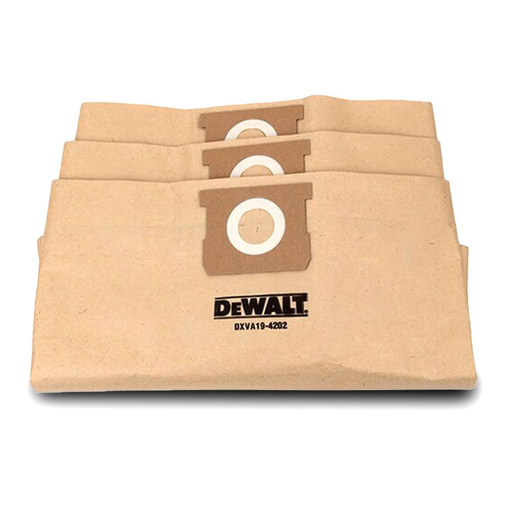 DXVA19-4204 Dewalt papírové sáčky pro vysavače 20-30L (3ks/bal) hubice a kartáče k vysavačům od výrobce Dewalt DXVA19-4204 Dewalt papírové sáčky pro vysavače 20-30L (3ks/bal)
