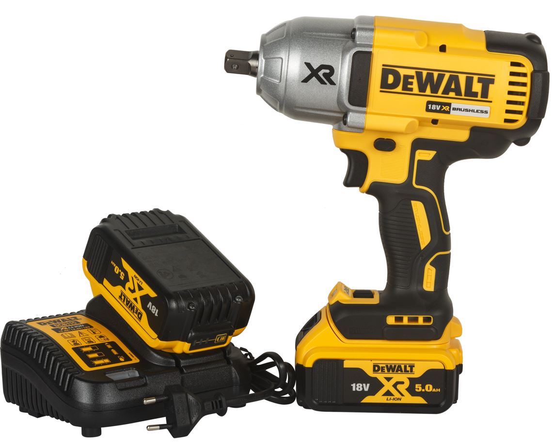 DCF899P2 DEWALT AKU 18V BEZUHLÍKOVÝ RÁZOVÝ UTAHOVÁK 1/2