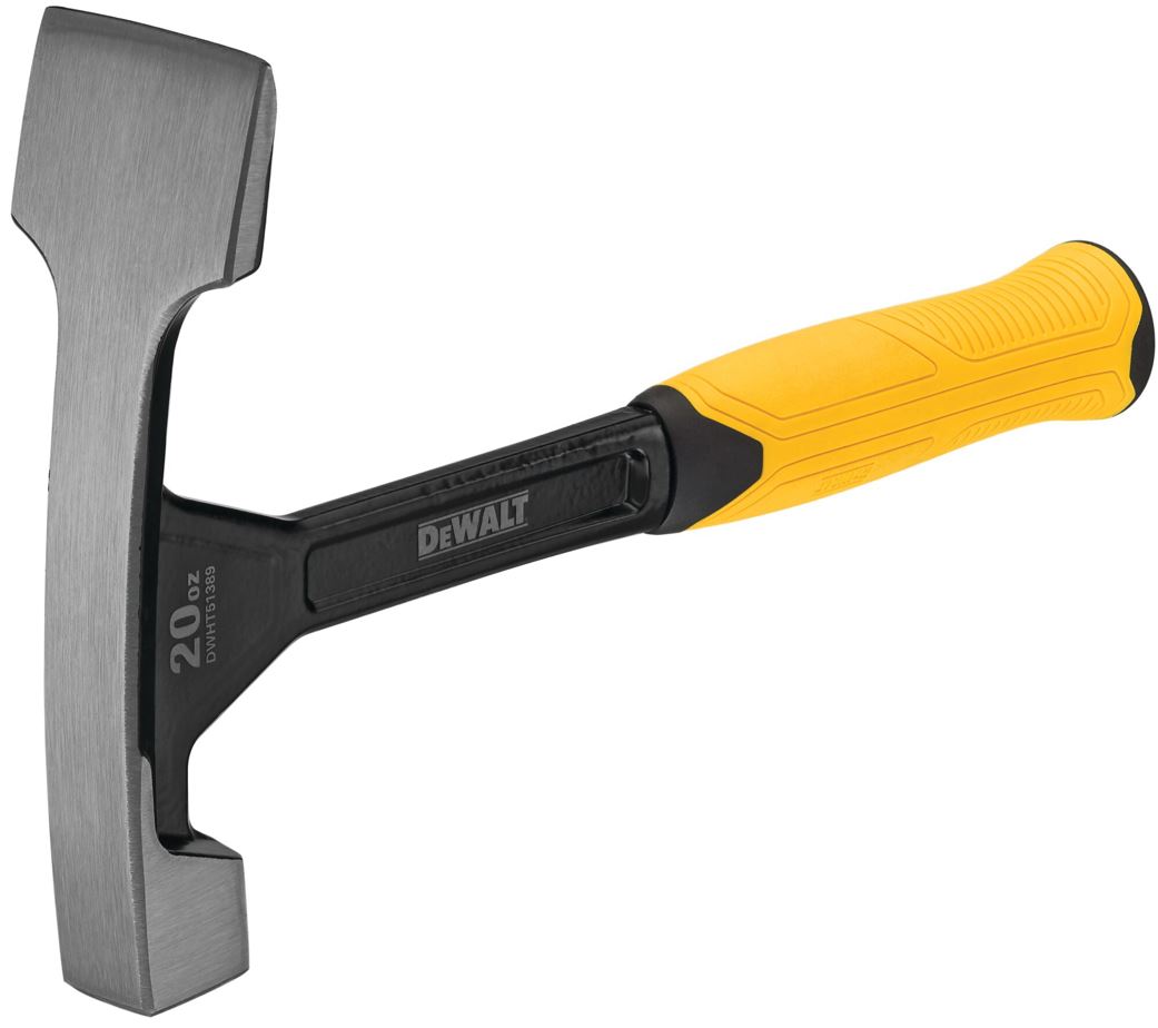DWHT51389-0 DEWALT ZEDNICKÉ KLADIVO 567G. ERGONOMICKÁ RUKOJEŤ, EXTRA ŠIROKÁ SEKACÍ ČÁST