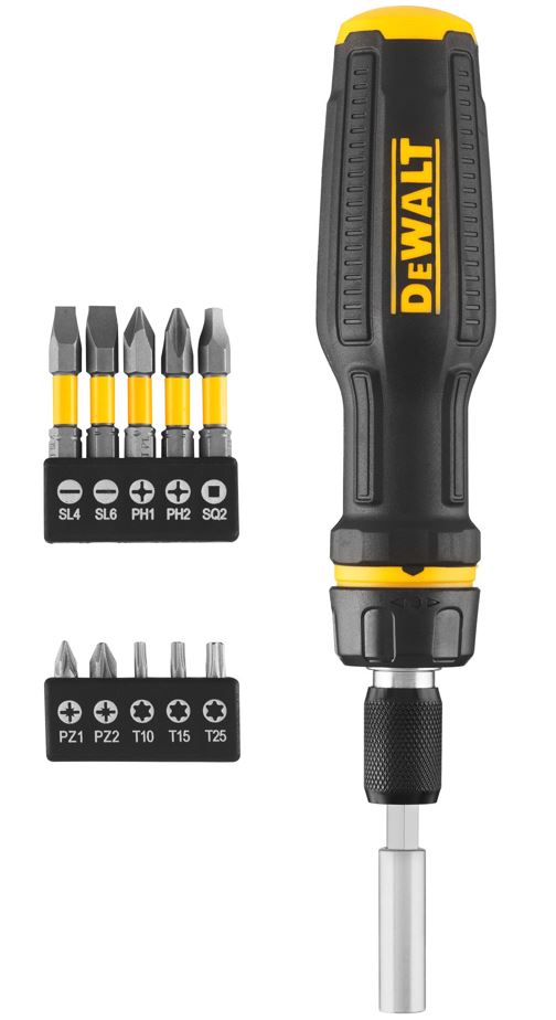 DWHT68001-0 DEWALT TELESKOPICKÝ ŠROUBOVÁK S RÁČNOU A 10 BITŮ