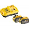 DCB118X2 DEWALT 2X BATERIE FLEXVOLT XR LI-ION 9,0AH 54/18 VOLT A NABÍJEČKA