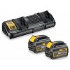 DCB132T2 DEWALT NABÍJEČKA 2 AKUMULÁTORŮ XR LI-ION 10,8VOLT - 54 VOLT + 2 x AKU 54V 6,0Ah