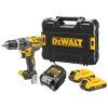 DCD796D2 DeWALT 18 V AKU BEZUHLÍKOVÁ PŘÍKLEPOVÁ VRTAČKA, 2 X  2,0 AH BATERIE, NABÍJEČKA, KUFR T-STAK