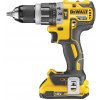 DCD796D2 DeWALT 18 VOLT AKU BEZUHLÍKOVÁ PŘÍKLEPOVÁ VRTAČKA/ŠROUBOVÁK, 2 x 2,0Ah AKU XR LI-ION, NABÍJEČKA, KUFR T-STAK