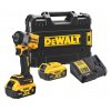 DCF922P2T DEWALT 18V AKU BEZUHLÍKOVÝ RÁZOVÝ UTAHOVÁK 1/2", 2 X 5,0 AH BATERIE XR LI-ION, NABÍJEČKA, KUFR T-STAK