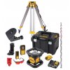 DCK374D1R DEWALT SADA ROTAČNÍHO, ČERVENÉHO LASERU 360° SAMONIVELACE, 1X 2,0aH BATERIE, STATIV, MĚŘÍCÍ TYČ A DALŠÍ PŘÍSLUŠENSTVÍ,