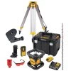 DCK374D1R DEWALT SADA ROTAČNÍHO, ČERVENÉHO LASERU 360° SAMONIVELACE, 1X 2,0aH BATERIE, STATIV, MĚŘÍCÍ TYČ A DALŠÍ PŘÍSLUŠENSTVÍ,