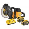 DCS691X2 DEWALT FLEXVOLT 54VOLT AKU BEZUHLÍKOVÁ, ROZBRUŠOVACÍ PILA PRO ŘEZÁNÍ BETONU, 230mm KOTOUČ, 2 X 9,0Ah BATERIE XR LI-ION, NABÍJEČKA