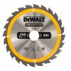 DT1944 DeWALT Pilový kotouč pro kot. pily 190x30mm, 24 zub. ATB 20°, rychlý podélný řez, šířka 1,7mm