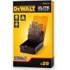 DT4957 DEWALT 29DÍLNÁ SADA VYBRUŠOVANÝCH VRTÁKŮ DO KOVU HSS-E 8% COBALT